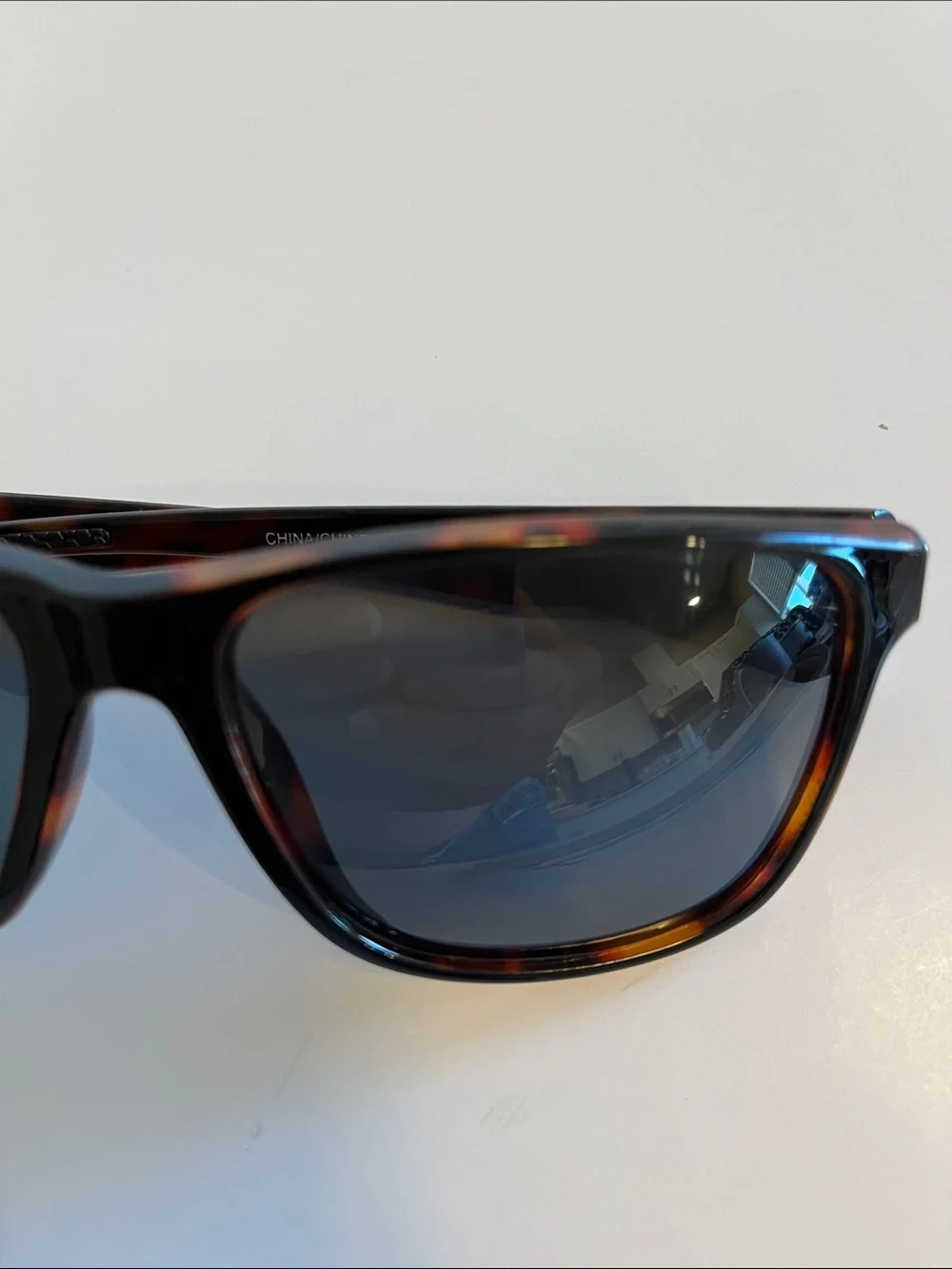 Foster Grant Tortoiseshell Frame Sunglasses with Dark Gray Lenses